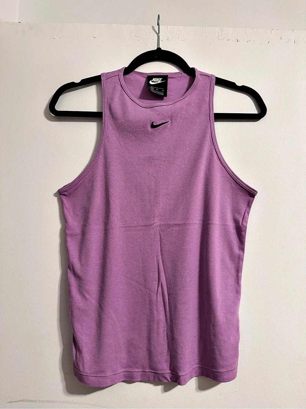 Vintage Nike Sportswear Chill Mini-Rib Tank Top Purple Medium